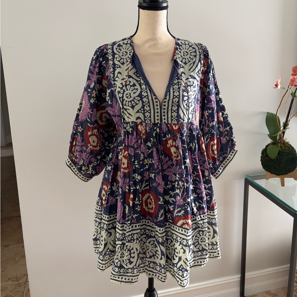 NWT Natural Life purple floral boho dress size XS